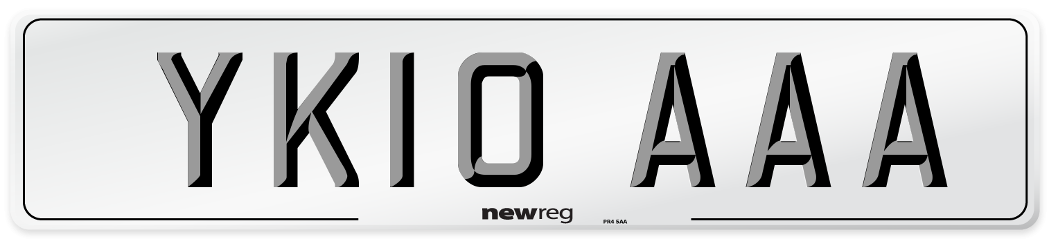 YK10 AAA Number Plate from New Reg